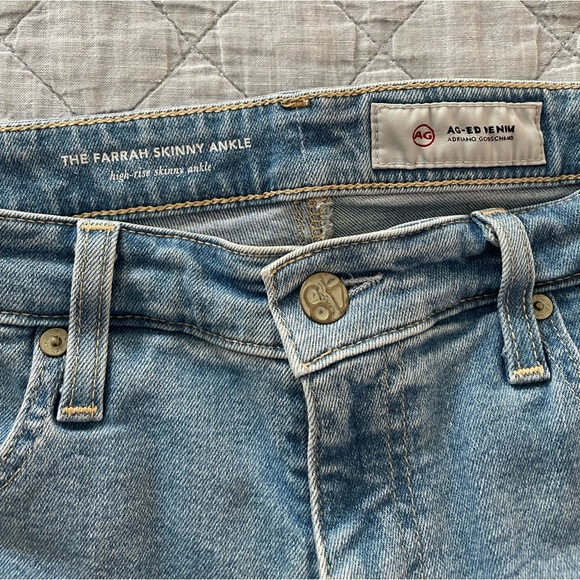 AG JEANS THE FARRAH SKINNY ANKLE SIZE 30 - Picture 2 of 5